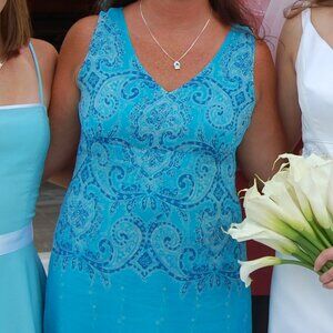 Silk Dress, Fully Lined, Sleeveless, Size 12, Worn Once